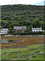 Houses on the A841 seen from Lochranza Castle Road, Lochranza, Arran