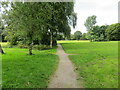 Pathway through Beechwood Park, Holmfield