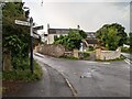 Junction of Wild Oak Lane and Honiton Road, looking south