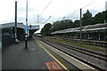 NZ2742 : Platform 1 and approaching train for platform 2 by DS Pugh