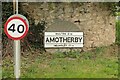 Village Signpost on the B1257 at Amotherby