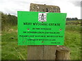 SU8193 : West Wycombe Estate Notice by David Hillas