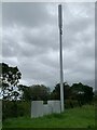 Mobile phone mast near layby, Tal-y-bont