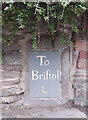 Old Milestone by the A432, Downend Road, Downend and Bromley Heath