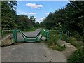 Barrier at the entrance to Boundary Wood