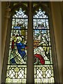 SU0986 : All Saints, Lydiard Millicent: stained glass window (c) by Basher Eyre