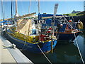 Coastal Berwickshire : Boats, ropes and gubbins at Eyemouth harbour