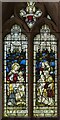 TF5372 : Stained glass window, St Mary's church, Hogsthorpe by Julian P Guffogg