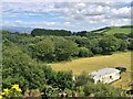 From a Machynlleth-Aberystwyth train, mobile home at Glanwern