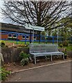 Bench outside Peterchurch Primary School, Herefordshire