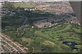 River Freshney, Little Coates and Grimsby Golf Club: aerial 2023