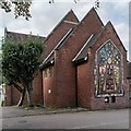 Earlsdon Methodist Church: rear view with centenary mural