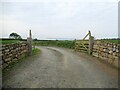 Entrance to Mounts Bay Meadow Glamping site from B3309