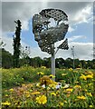 Sculpture at the Covid 19 Memorial Garden