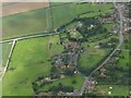 Ridge and furrow field, Garton-on-the-Wolds: aerial 2023 (2)