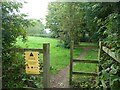 Path off Wentworth Grove