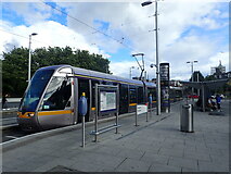O1334 : Dublin tram outside Heuston station by Marathon