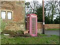 Phone box in the centre of Burneston