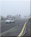 ST3090 : Fog on the A4051, Malpas, Newport by Jaggery