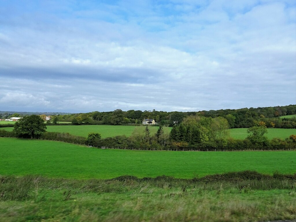 From a Swindon-Bristol train, fields... © Nigel Thompson :: Geograph ...