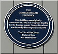 Plaque on The George Broad Foundry, Adelaide Grove