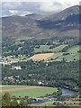 NN9556 : River Tummel and Pitlochry by Richard Webb