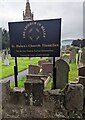 Church nameboard, Llanellen, Monmouthshire