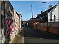 The alley running from First Avenue to Third Avenue, Heaton, Newcastle