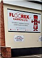 Floorex Carpets Ltd nameboard, Cwmbran