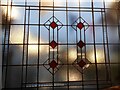 Decorative glazing in the Indian Inn