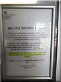 TR2135 : Notice inside Driving Test Centre, Folkestone by David Hillas
