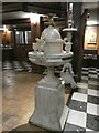 TQ3281 : St Mary Moorfields: font by Basher Eyre