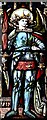 NY3259 : Burgh by Sands, St. Michael's Church: Stained glass window 4, depiction of St. Michael by Michael Garlick