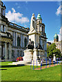 J3374 : Queen Victoria Monument and City Hall, Belfast by David Dixon