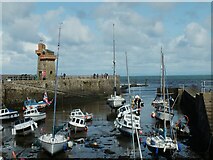 SS7249 : Harbour entrance, Lynmouth by David Lewis