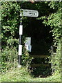 Signpost by the A540, Parkgate Road, Mollington