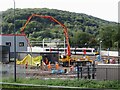 Construction of the new Metro depot at Taffs Well