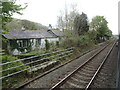 From a Chester-Holyhead train - Aber Falls Distillery and Aber railway station (site)