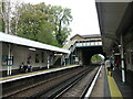 Looking north from platform 2 at Burgess Hill railway station