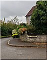 The Nurseries name sign on a Tytherington corner, South Gloucestershire