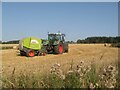 Straw baling