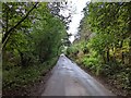 Road that used to be a railway line for construction of Grwyne Fawr reservoir