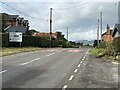 Approaching road junction in Forden