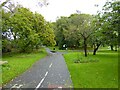 Cycle path in Chorlton Park