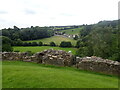 NZ1700 : View over the west curtain wall of  Richmond Castle by Marathon