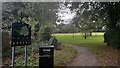 TL1100 : Woodside Playing Fields entrance, Cart Path by Bryn Holmes