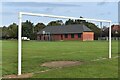 Goal posts and pavilion, Testwood Recreation Ground