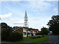 Bungalows and communications mast, Upper Stoke