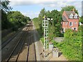 Railway line and signal, Shrewsbury