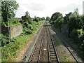 SJ4911 : Railway line leaving Shrewsbury by Malc McDonald